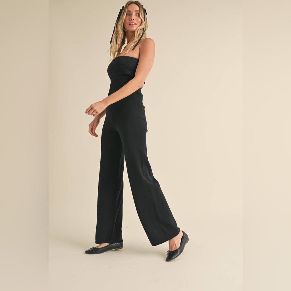 KIMBERLY C Strapless Knit Jumpsuit‎ 🖤